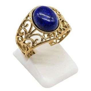 Anillo Acero Inox. LAPISLÁZULI